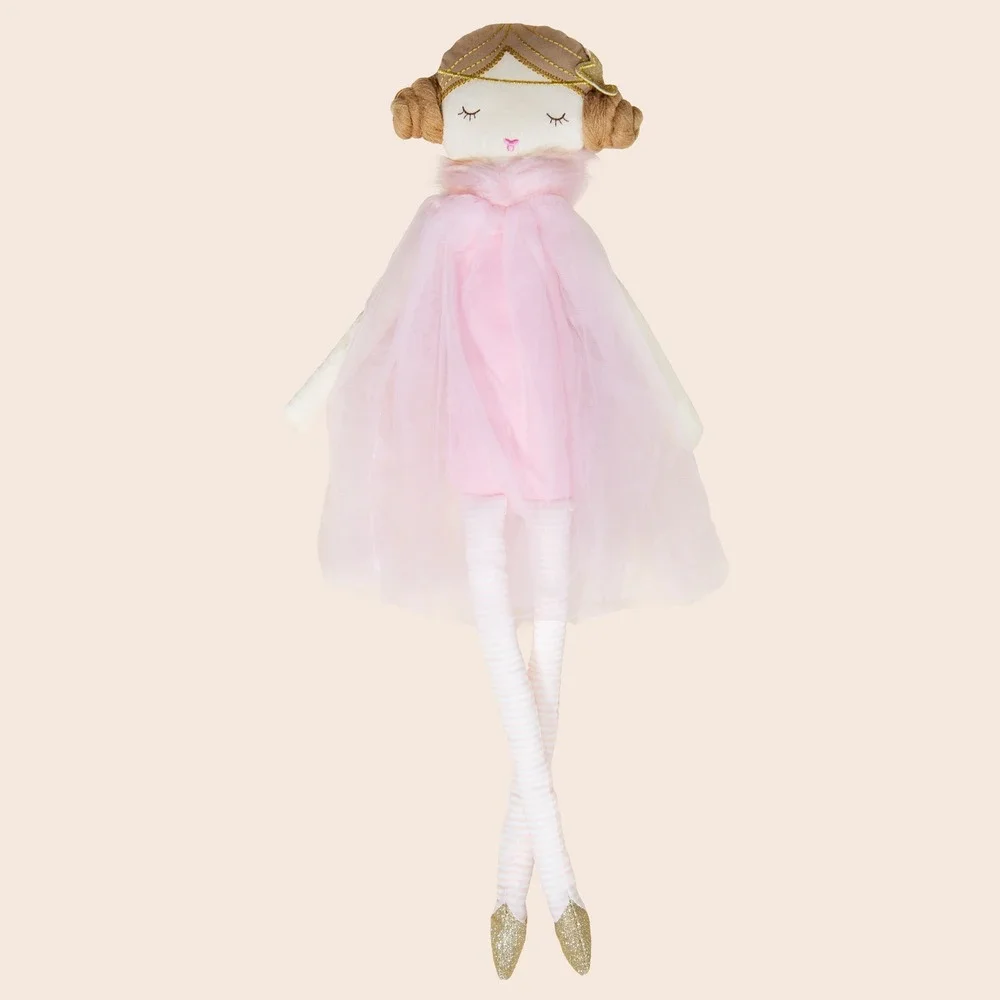 Princess Leia Plush Doll Pink Tulle Dress Star Wars Inspired Soft Toy
